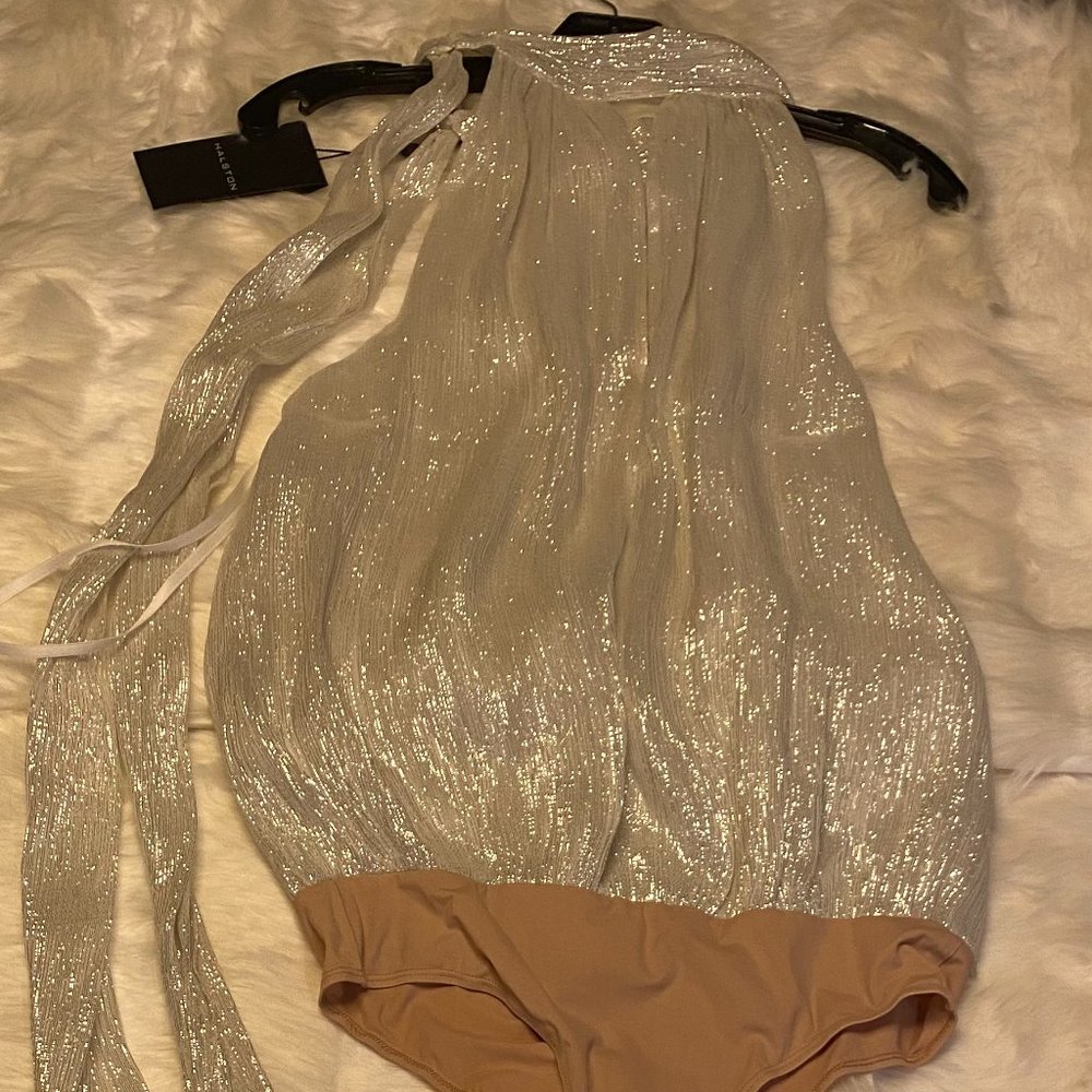 H by Halston Glitter Bodysuit